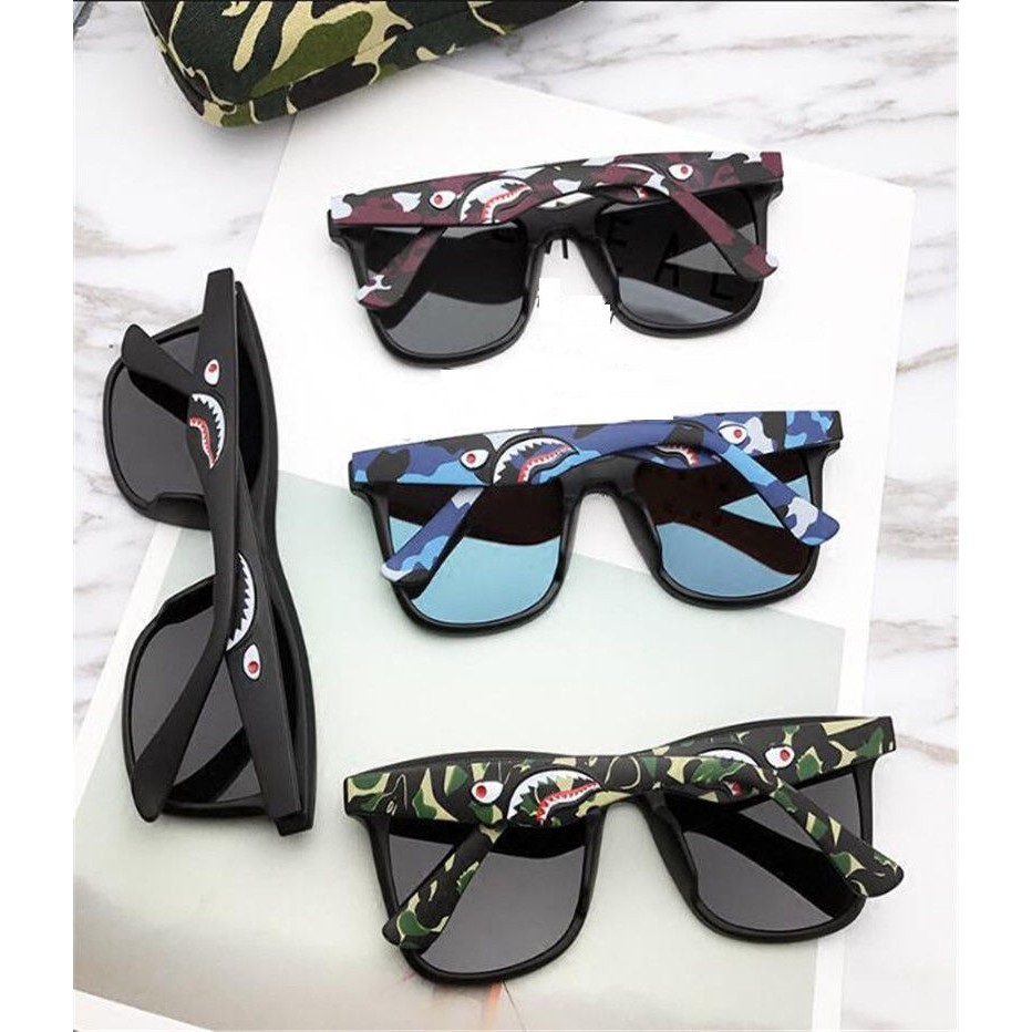 A BATHING APE BAPE Camo Shark Sunglasses Eyewear Outdoor Sports