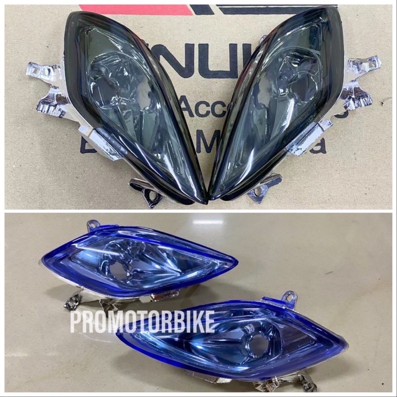Buy Honda Wave125 W125 Wave 125 First Model Front Signal Depan Set Unit Blue Tinted Smoke Seetracker Malaysia