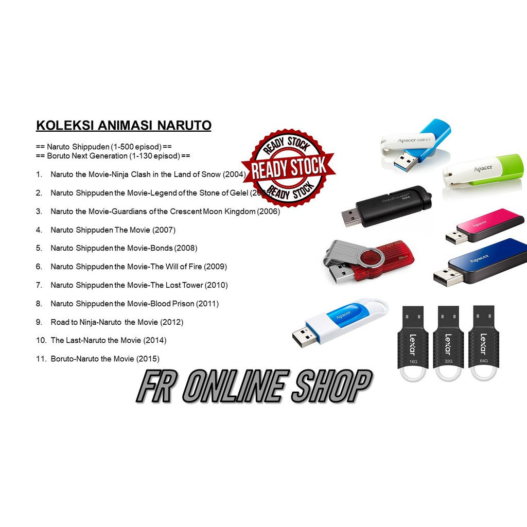 âœ¨READY STOCKâœ¨FR KOLEKSI ANIMASI NARUTO