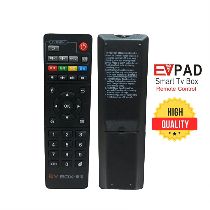 EVPAD Tv Box Remote Control for EVPAD 5S / 5P / 3S / 3 / 3Max / 2S