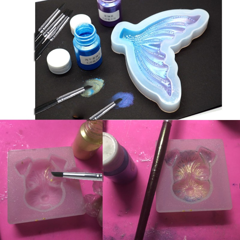 Versatile Durable KING 5 Styles Soft Clay Resin Smearing Sticks Epoxy Coloring Daubed Silicone Pens Color Shaper Scul... - Image 4