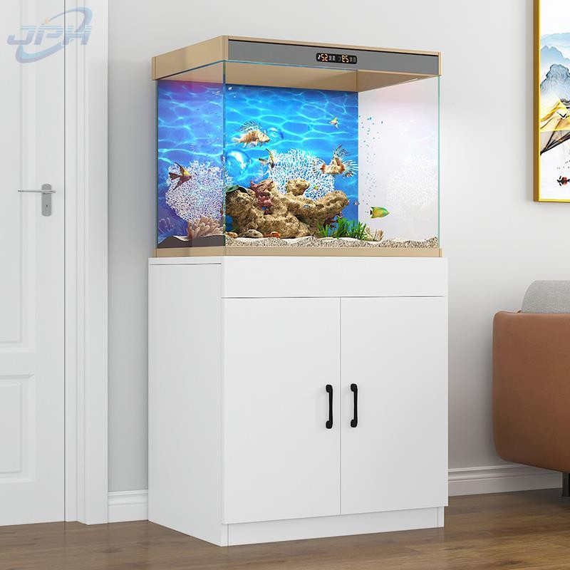 Buy ஐliving Room Fish Tank Bottom Cabinet Partition Super White Aquatic Floor Aquarium Imitation Ada Customizable Seetracker Malaysia