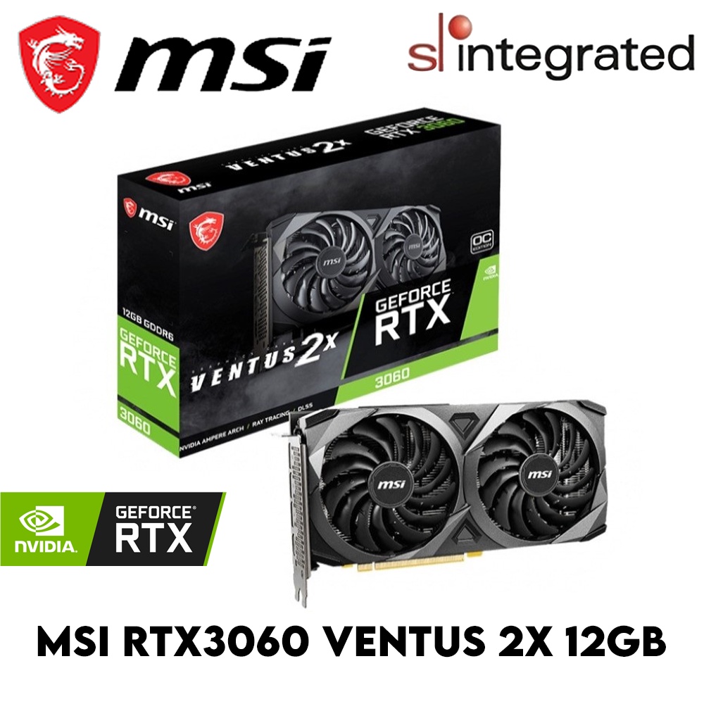 MSI GeForce RTX 3060 VENTUS 2X 12GB OC GDDR6 | Shopee Malaysia