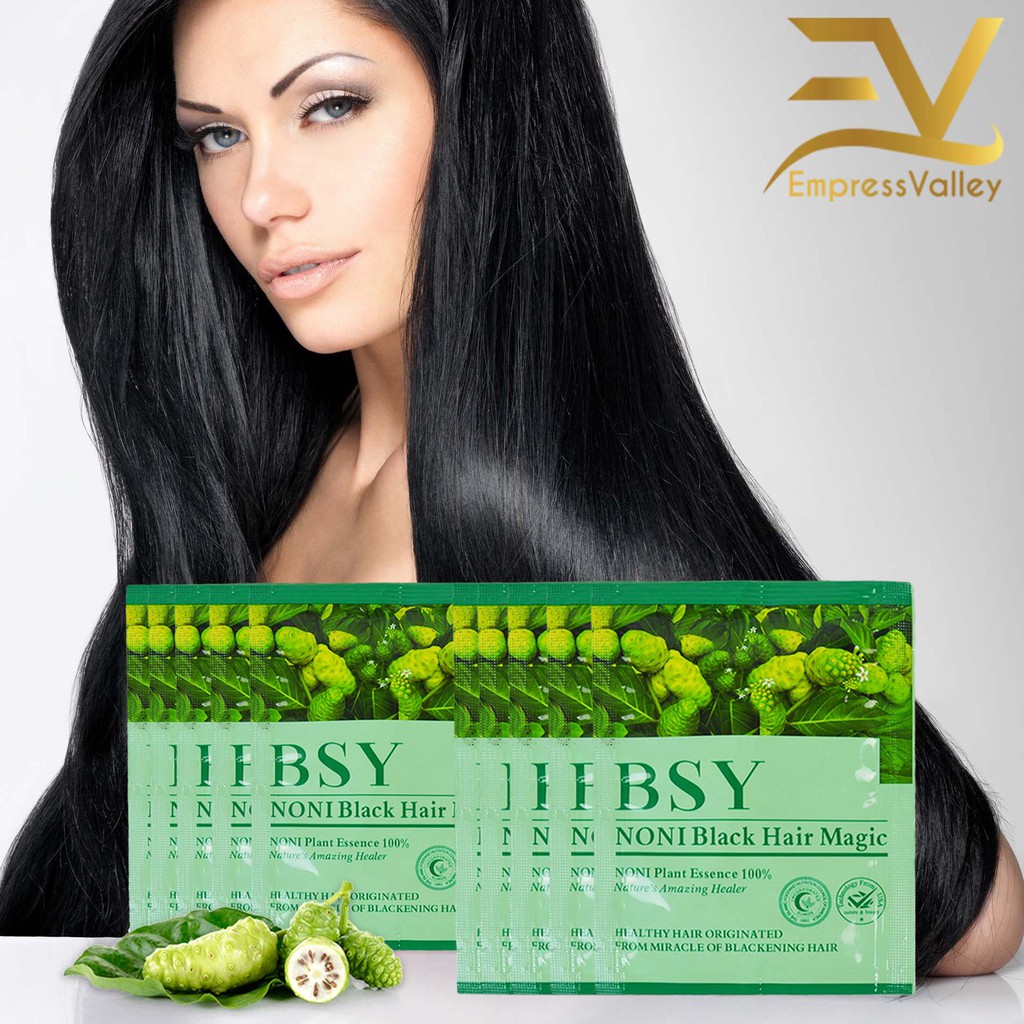 1Box - 10Packet] BSY Noni Black Hair Magic Colour/Pewarna Rambut Hitam BSY  Noni [1Kotak - 10Paket] - 100% Original | Shopee Malaysia