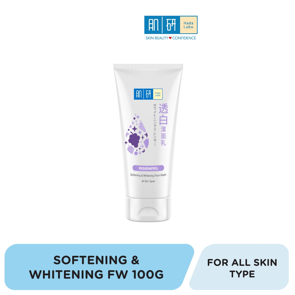 Hada Labo Softening & Whitening Face Wash (100g) New