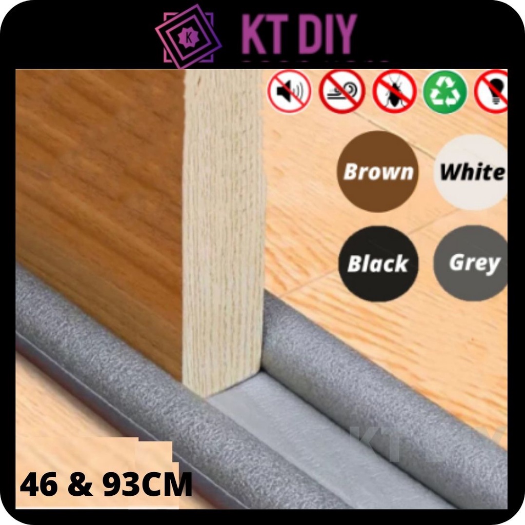 Door Twin Draft Guard Stopper Flexible Door Seal Soundproof Rubber Door