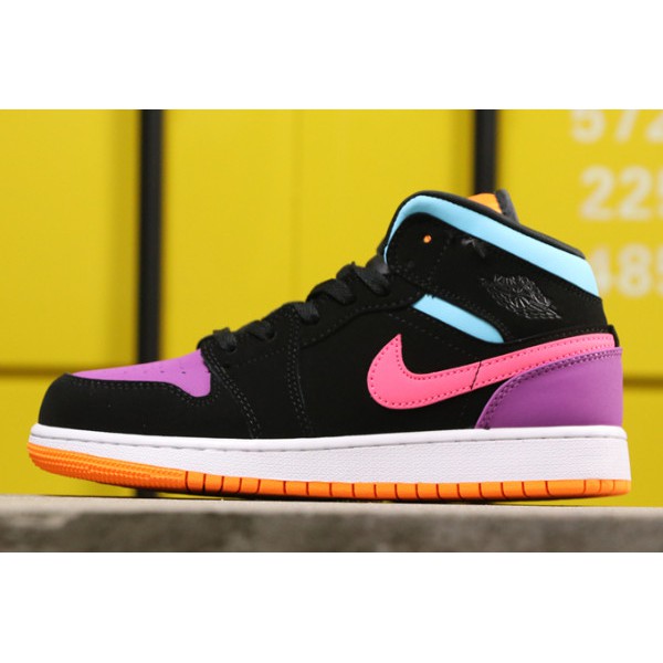 air jordan 1 mid gs multicolor