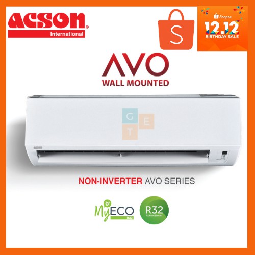 Acson 1.0hp-2.5hp AVO series non-inverter R32 wall mounted ...