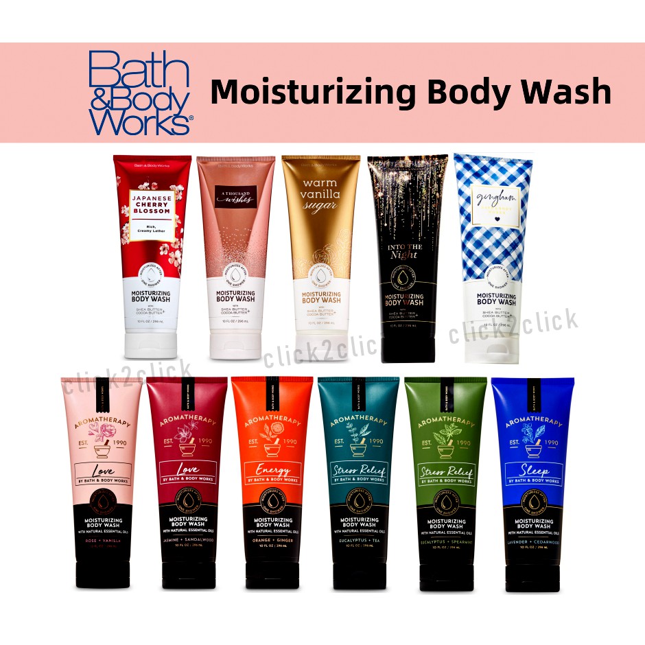 🌺Ready Stock🌺 Bath and Body Works Moisturizing Body Wash 296ml Shopee