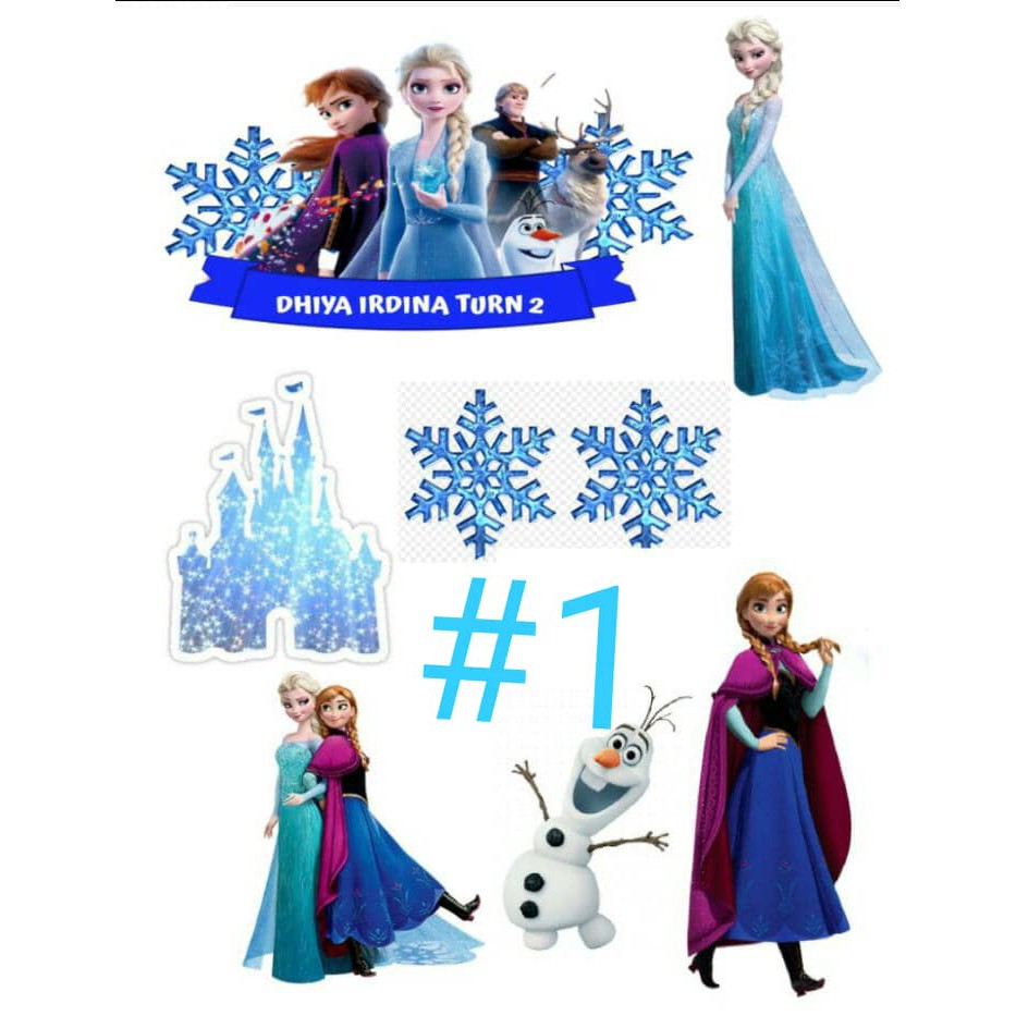 topper kek frozen olaf shopee malaysia