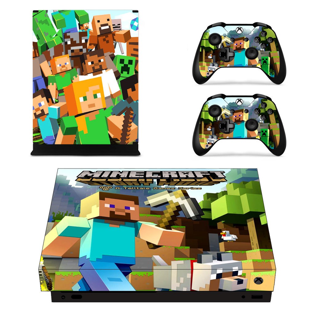 Minecraft Skin Sticker Decal For Microsoft Xbox One X