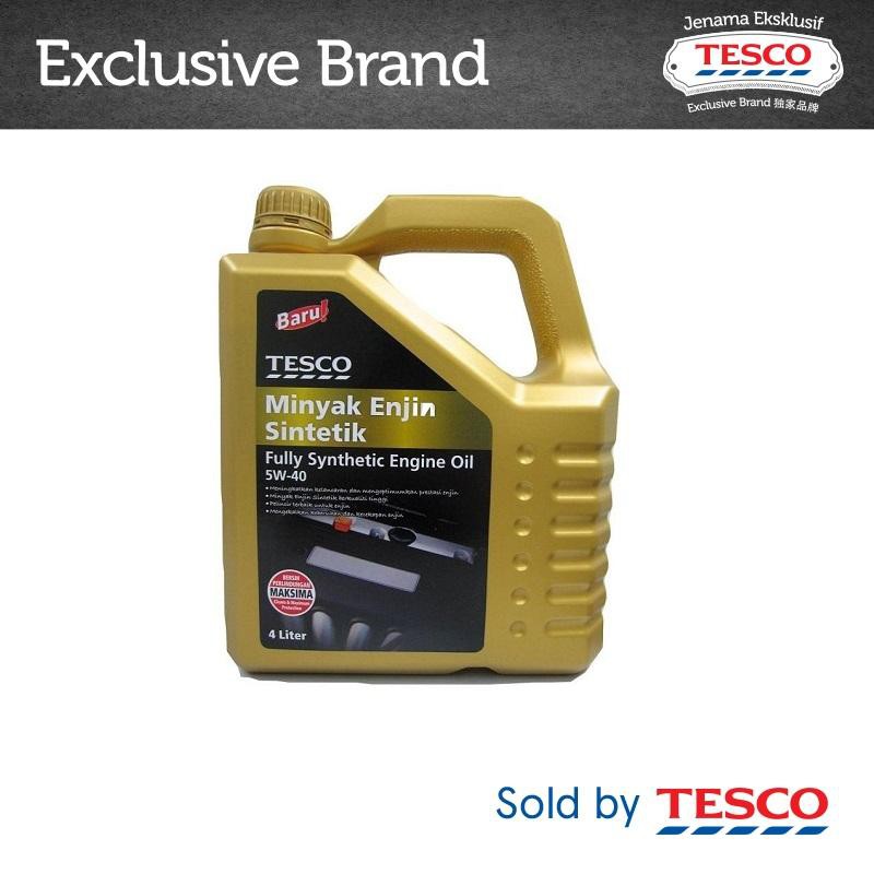 Tesco Fully Synthetic Oil 5W40 (4L) Shopee Malaysia