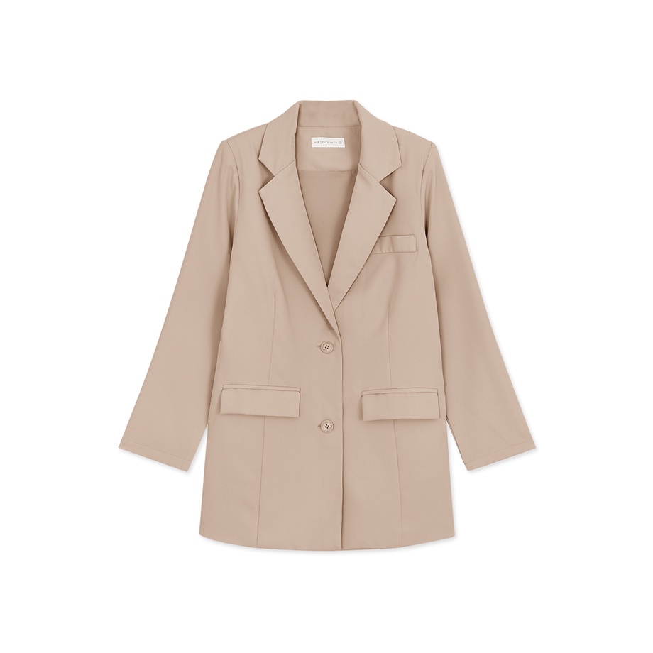 AIR SPACE Vigorous Back-Slit Suit Blazer(With Detachable Shoulder Pads)