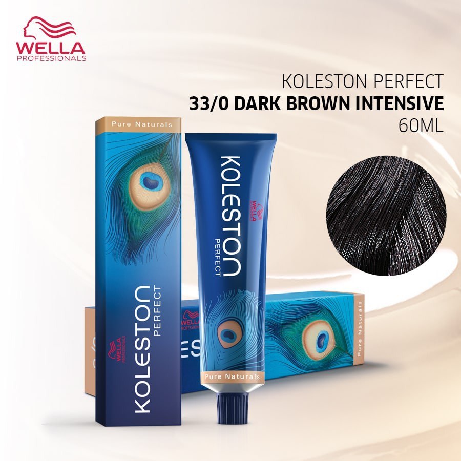 Wella Koleston 33 0 Dark Brown Hair Paint 60g Shopee Malaysia