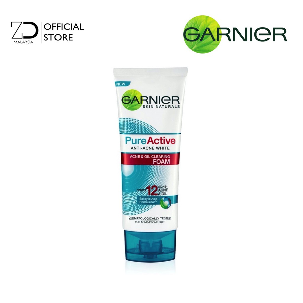 garnier pure active anti acne foam ingredients