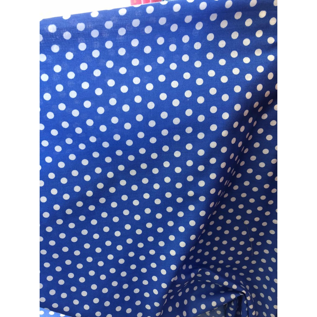 Kain Cotton Corak Polka Dot Bidang 45 Inci Shopee Malaysia