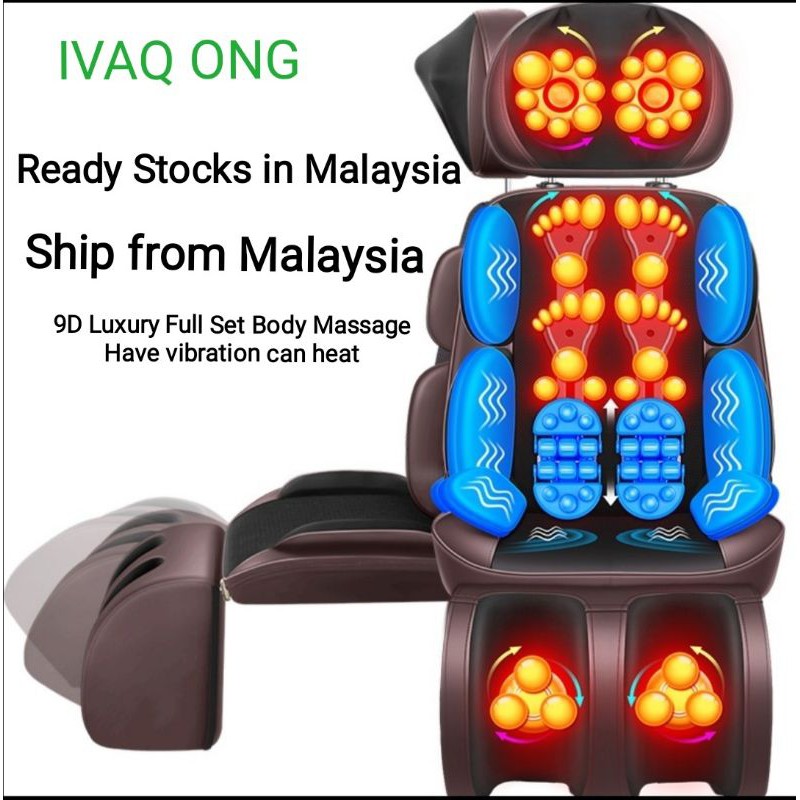Neck Body Hip Leg and Foot Luxury Body Massage Chair Kerusi Urut leher