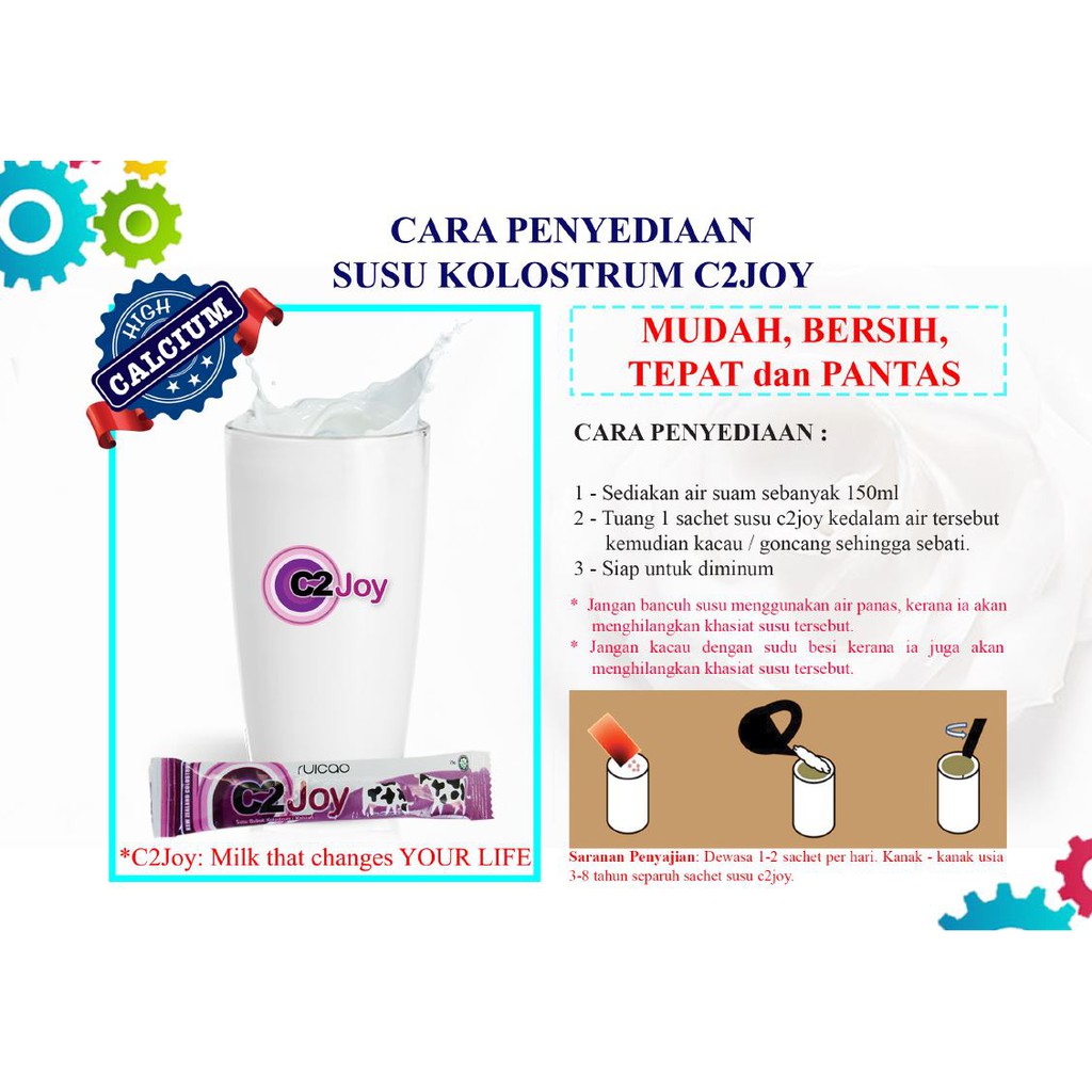 Susu Colostrum Susu Calcium C2joy Atau Safe N Joy Free Shaker Shopee Malaysia