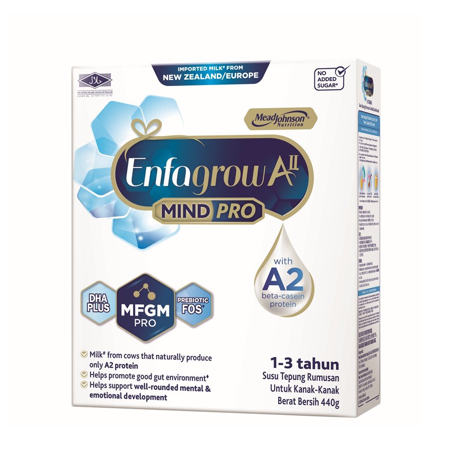 Susu Enfagrow Aii A2 Mindpro Step 3 440g Milk Formula Powder Susu Formula Susu Budak Susu