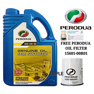 Perodua Genuine Semi Synthetic 5w30 Engine Oil with 