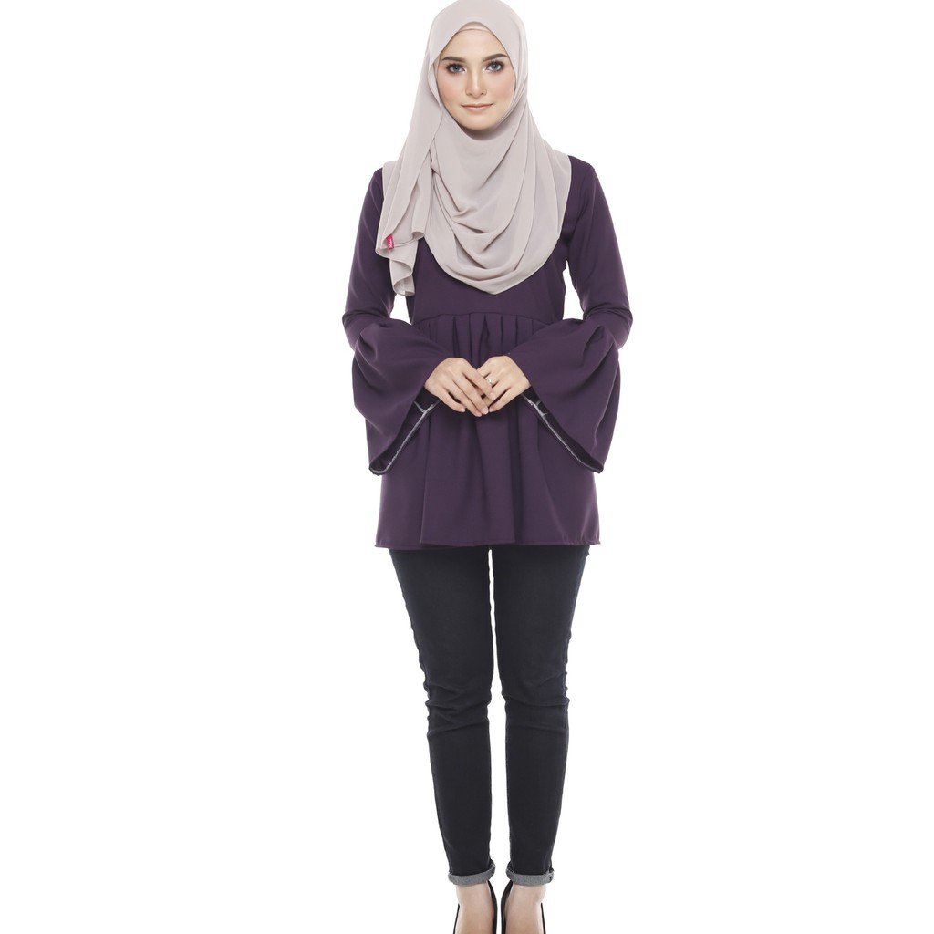 Muslimah Lipat Blouse Perempuan Dewasa S 5xl Shopee Malaysia