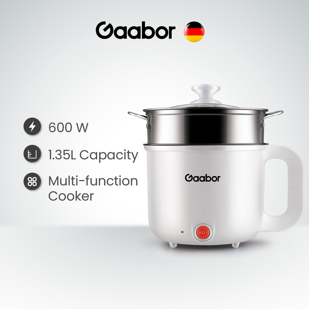 Gaabor Mini Rice Cooker Multi Cooker Multifunction Electric Skillet