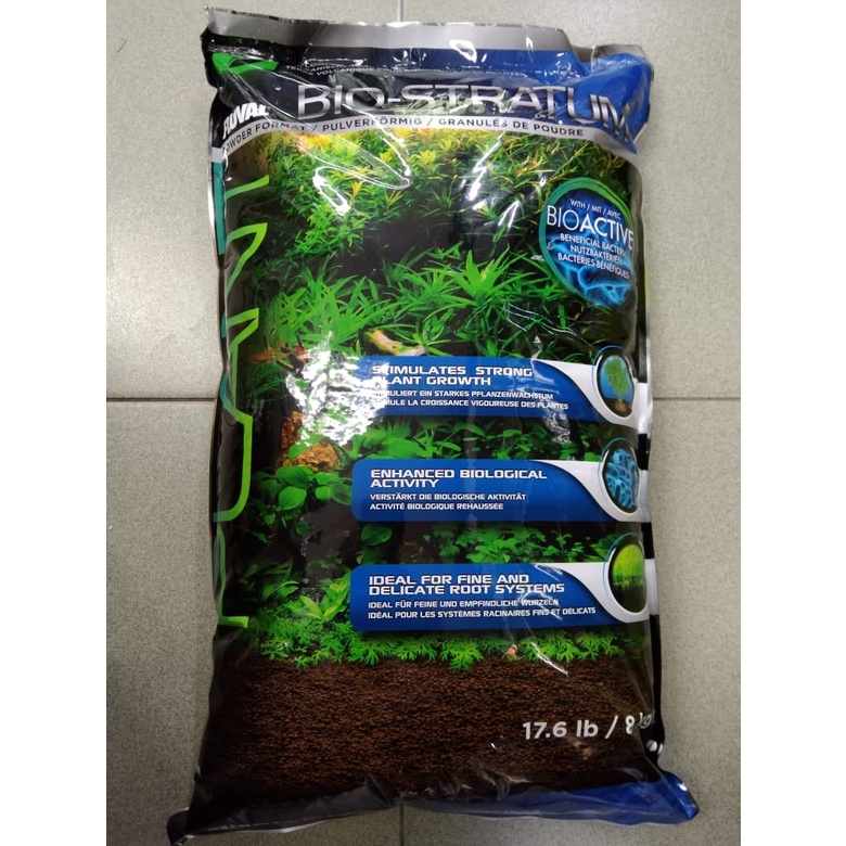 Fluval Bio Stratum Aqua Soil with Bioactive Beneficial Bacteria 1kg ...