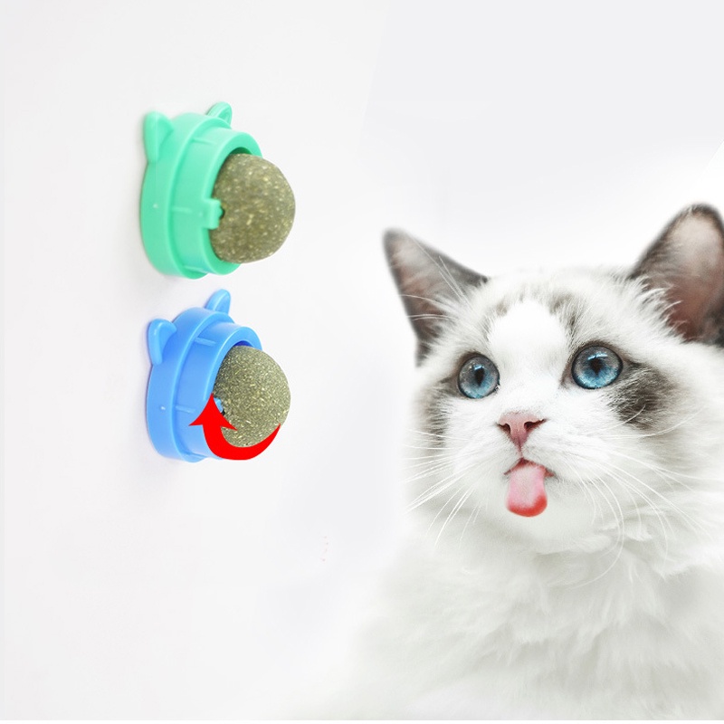 Durable Must Rotating Natural Catnip Ball Molars Cleans Teeth Bites Balls Healthy Promote Digestion Cat Grass Snack Have - Image 2