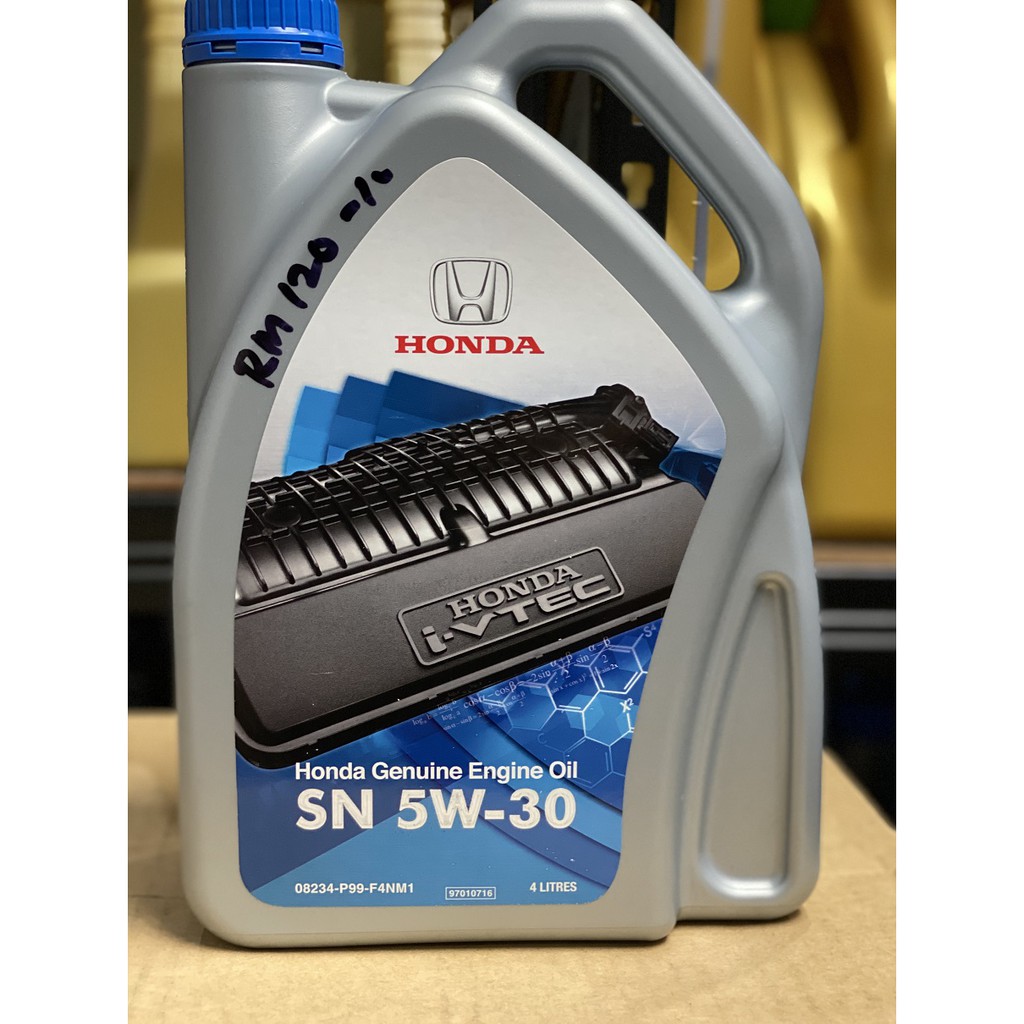 HONDA GENUINE OIL SN 5W-30 SEMI SYNTHETIC | Shopee Malaysia