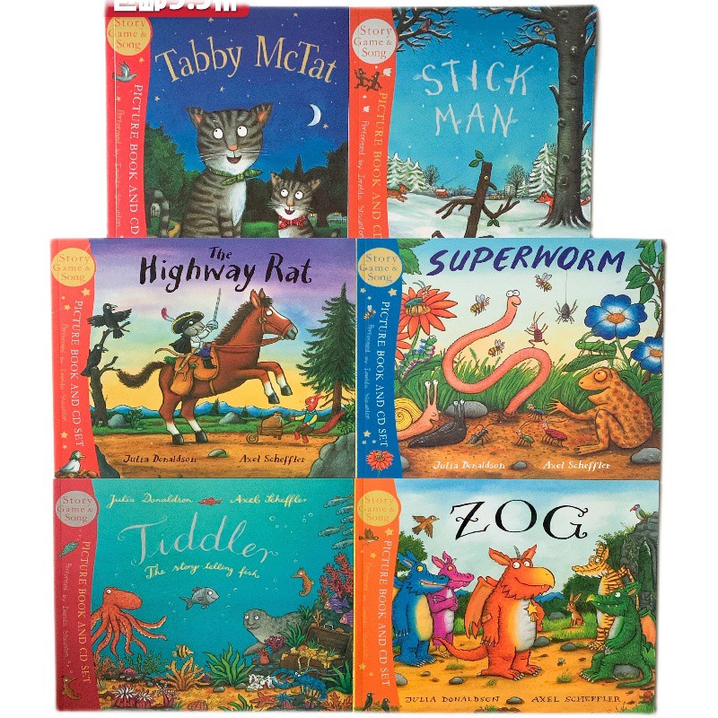 Julia Donaldson (re-prints) Tabby McTat, Stick Man, The Highway Rat ...