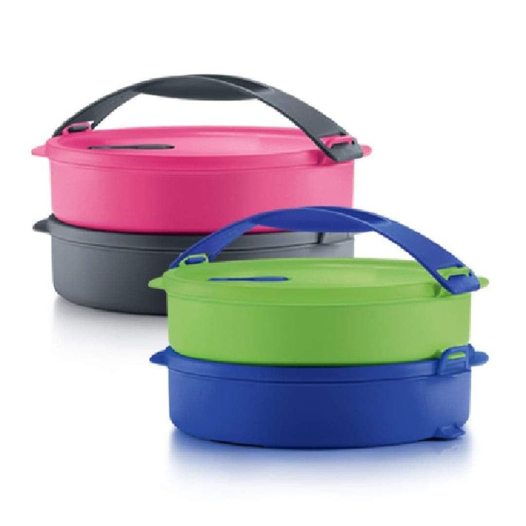 Tupperware  Microwaveable Round Click to Go (2) 880ml / mangkuk tingkat