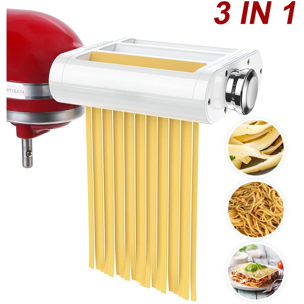 ANTREE Pasta Maker Set KitchenAid Stand Mixers asta Sheet Roller Spaghetti  Cutter Vegetable Pasta Maker | Shopee Malaysia