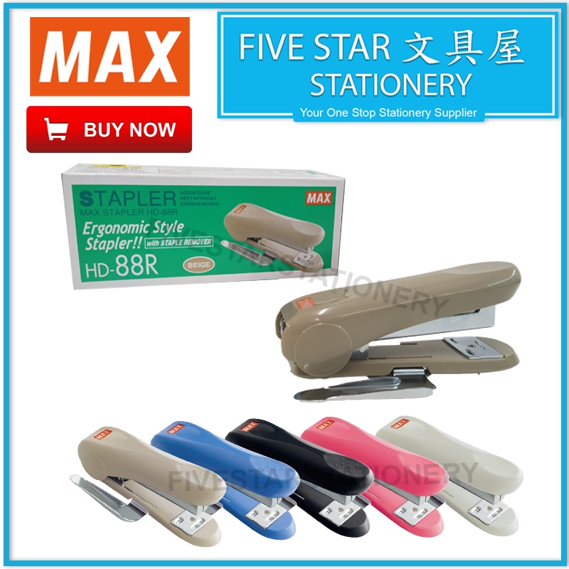 fivestar2u Max 2115 Stapler Half Strip 1/4 Arched with Staples Remover