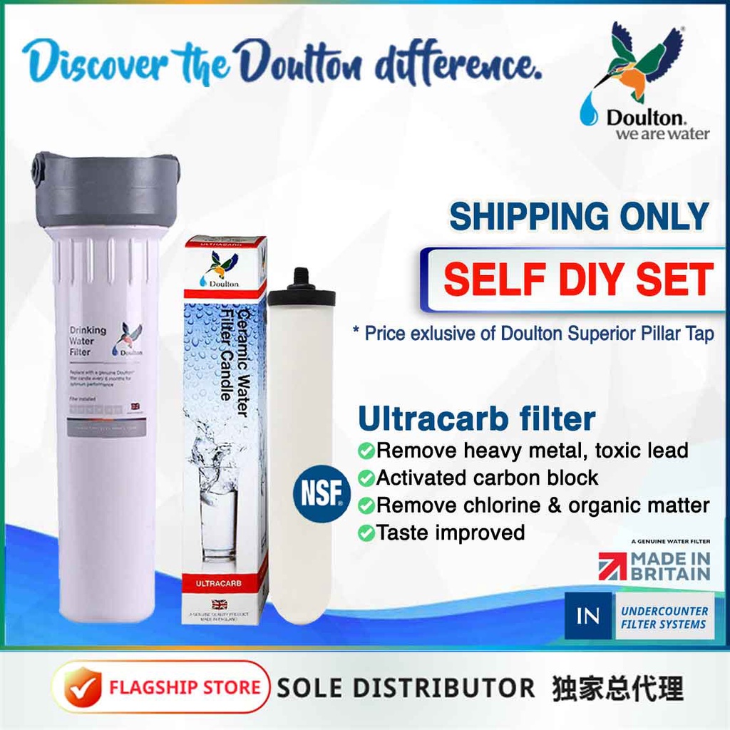 Doulton HIP + Ultracarb 9501(NSF) Drinking Water Filter System Removal ...