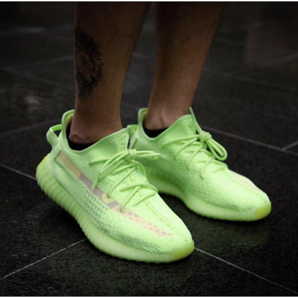 adidas fluorescent green shoes