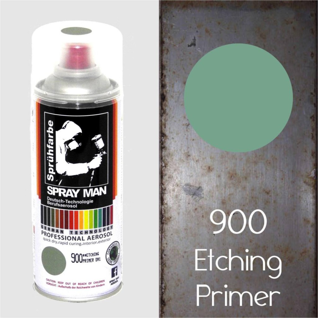 Spray Man Aerosol Spray Paint 900 Etching Primer 400ml anti rust