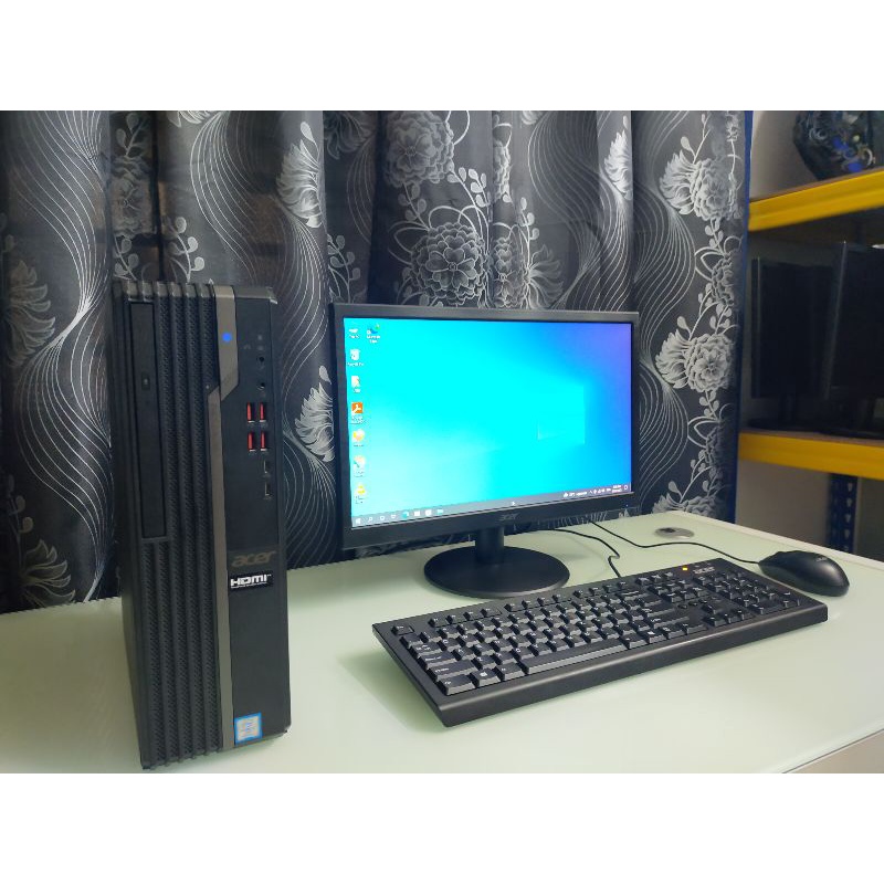 Komputer intel core i7 8th Gen Full set Acer Veriton X6660G + 19'' Monitor