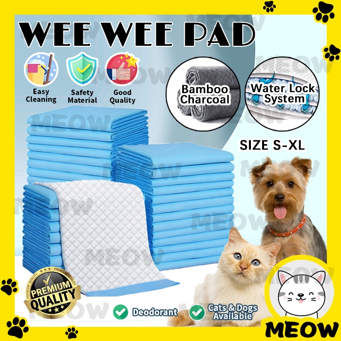 MEOW Pet Cat Diaper Pad Dog Pet Diapers Cat Diapers Wee Training Pad