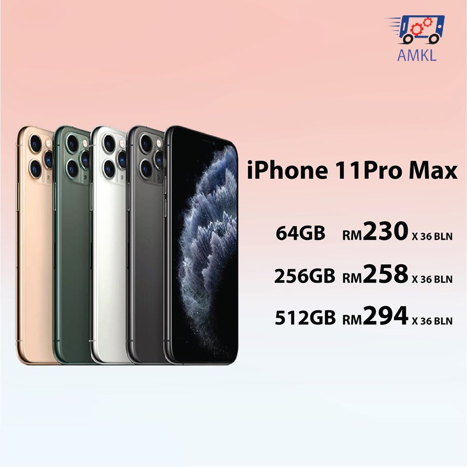 Ansuran Mudah Kl Iphone 11 Pro Max 64 256 512 Gb Ori Myset Baru Dari Rm 230 Bln Pakai Dulu Bayar Kemudian Shopee Malaysia