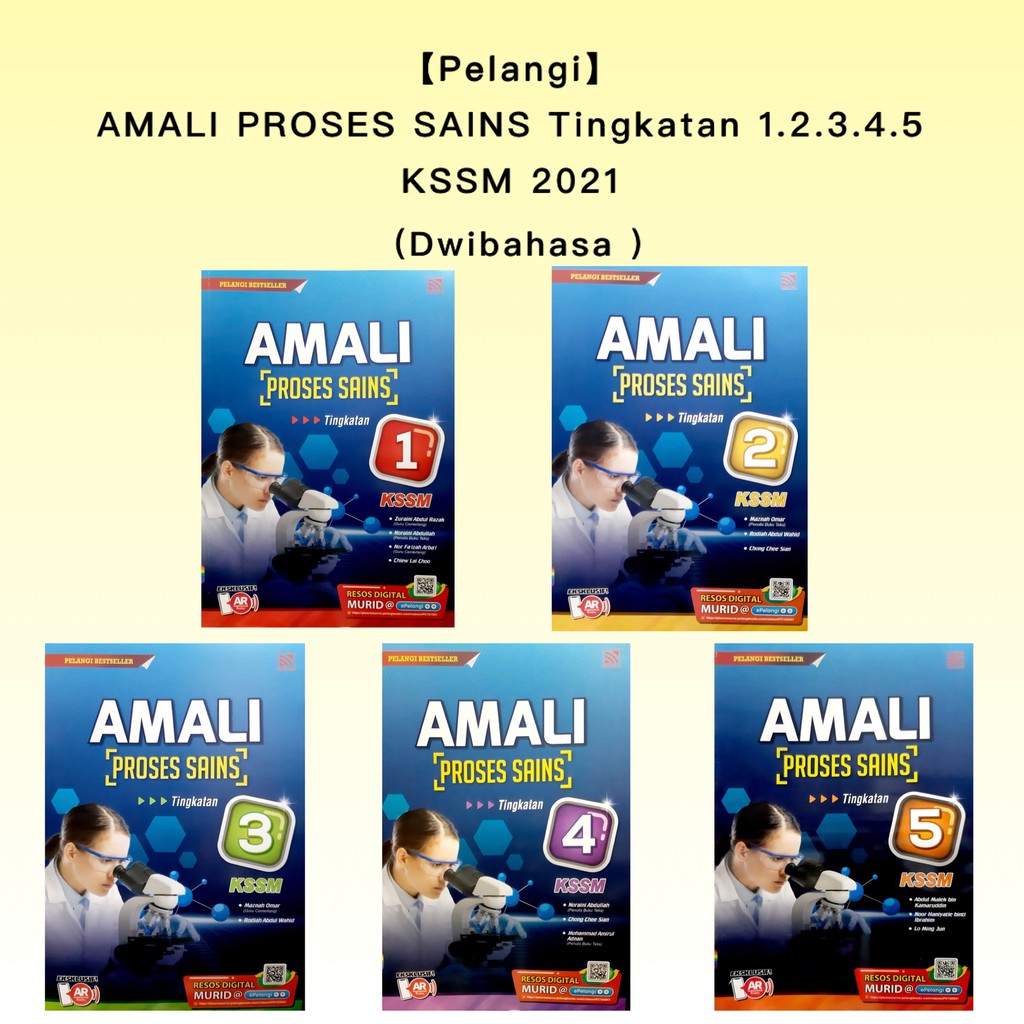 Pelangi Amali Proses Sains Tingkatan 1 2 3 4 5 Kssm 2021 Shopee Malaysia