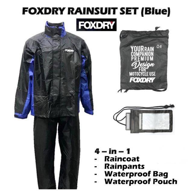 Jaket Hujan Baju Hujan Motor Kalis Air FOXDRY Raincoat Rain Coat Rainsuit Motorcycle Bike