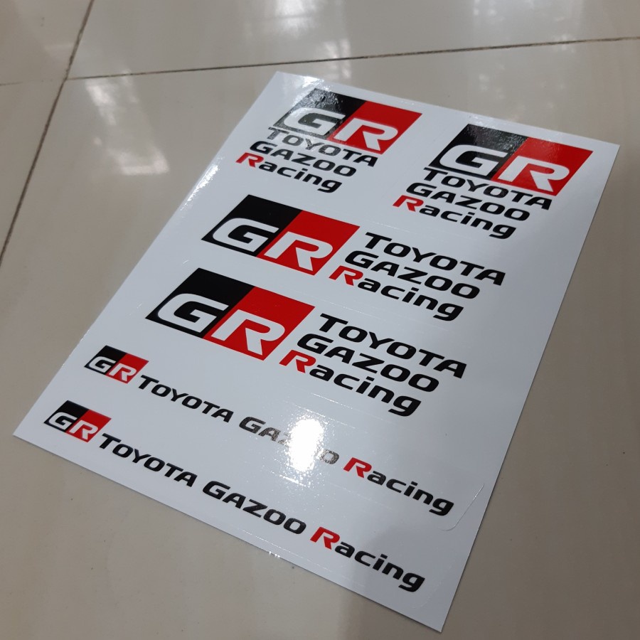 Set Toyota GR Gazoo Racing Sticker Shopee Malaysia