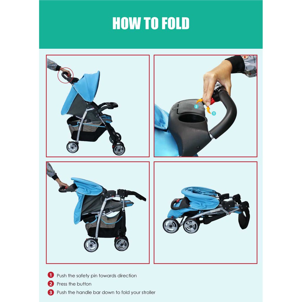 how to fold a stroller