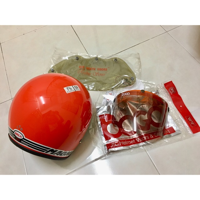 Helmet Magnum Bell Ltd Oren Shopee Malaysia