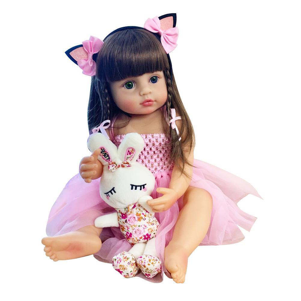 New Sweet Face Original Npk Bebe Doll Reborn Toddler Girl Pink Princess Baty Toy Very Soft Full Body Silicone Girl Doll Shopee Malaysia