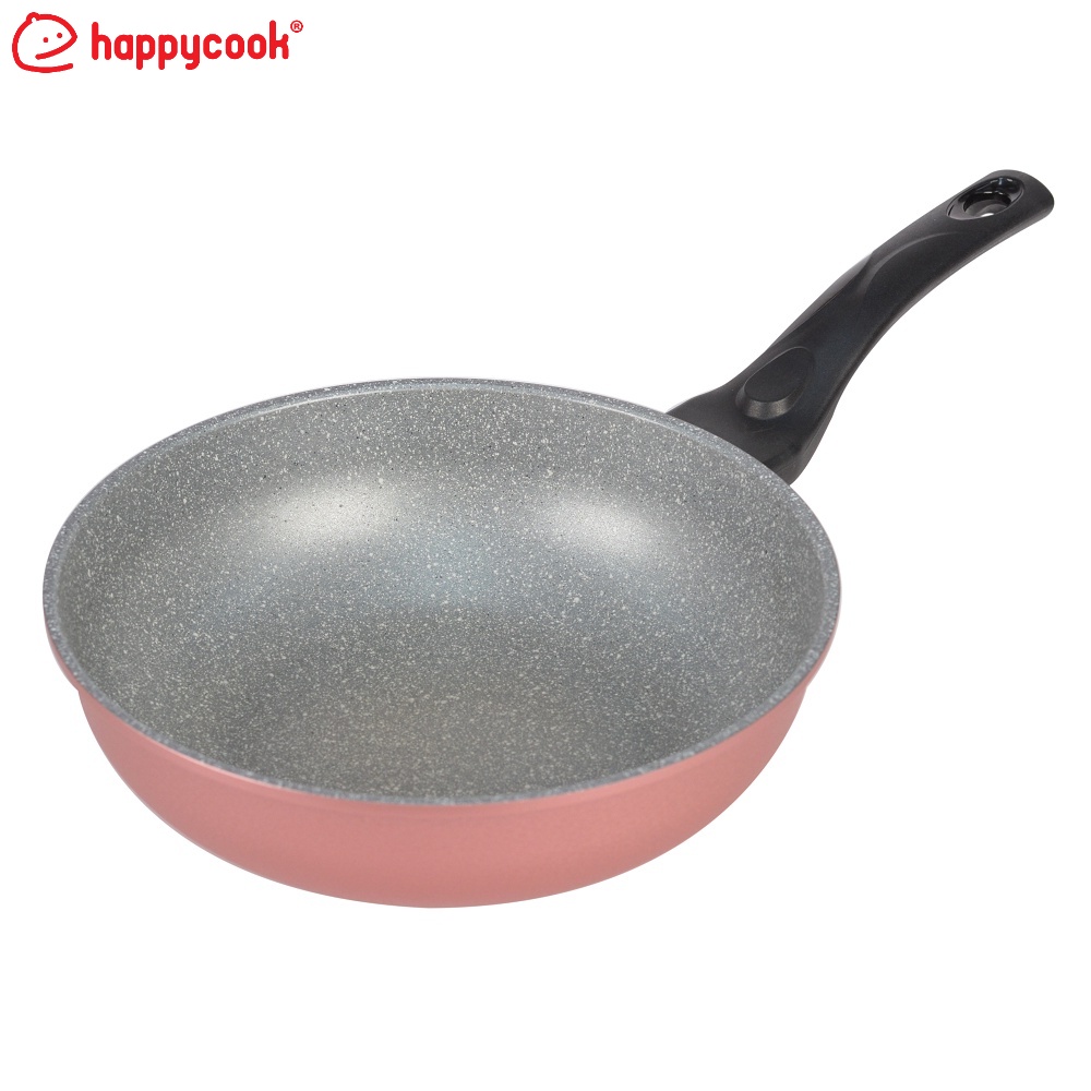 Deep pan with stone pattern from Happy Cook Aura 24cm AWP-24IH ...