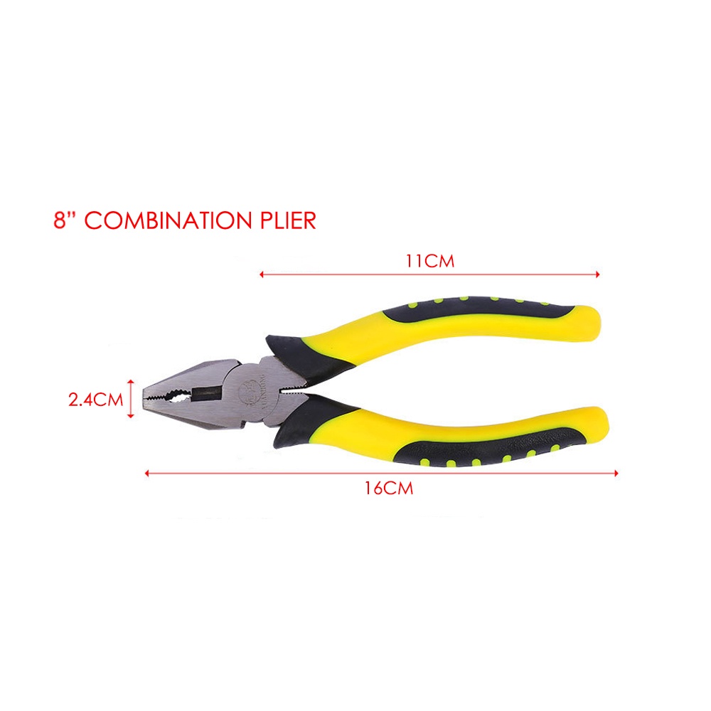 6" / 8" Combination Plier Long Nose Plier Diagonal Plier 150MM / 200MM Wire Cutter Playar Muncung Tikus Pemotong 钳子