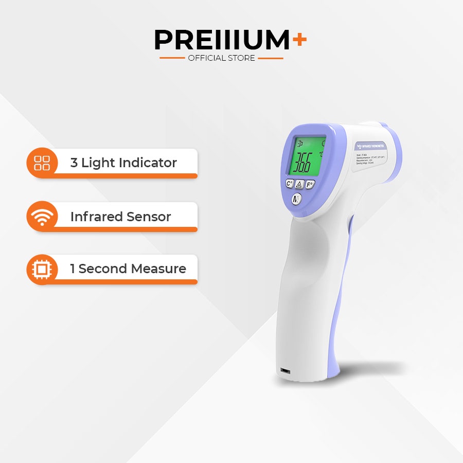 ShipIn24 Thermometer Digital Infrared Forehead Scanner Temperature Gun Display Penembak Pengimbas Suhu Badan 體溫計