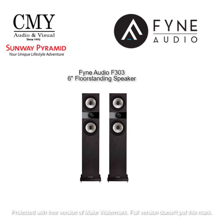 Fyne Audio F303 6″ Floorstanding Speakers Shopee Malaysia