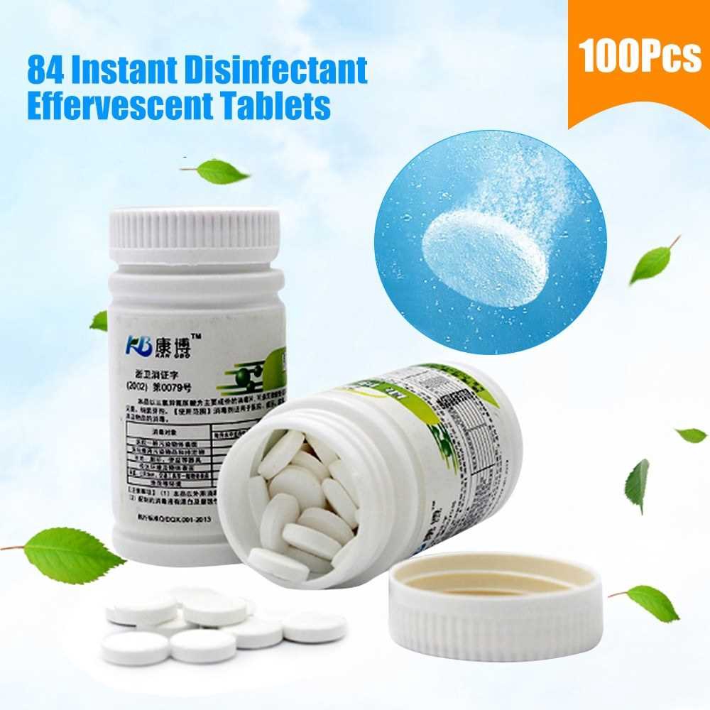 100Pcs Effervescent Tablets Home Clothes Bleaching School Floor Swimming Pool Pet Spraying